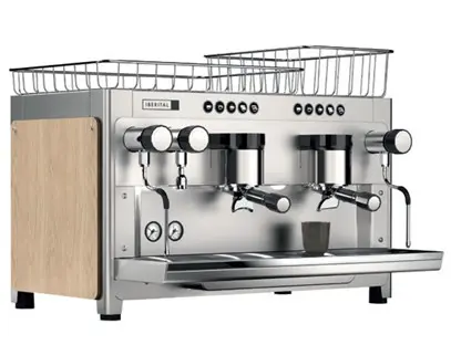 [IBERITAL-TANDEM-WOOD] MAQUINA ESPRESSO IBERITAL TANDEM - 2 GRUPOS - VASO ALTO